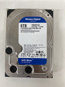Western Digital ウエスタンデジタル WD Blue 内蔵 HDD ハードディスク 6TB SMR 3.5インチ SATA 5400rpm キャッシュ256MB PC WD60EZAZ-EC