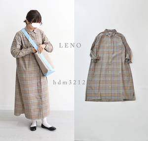 美品 LENO リノ OPEN FRONT DRESS ワンピース