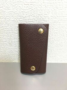 美品 IL BISONTE イル ビゾンテ レザー キーケース ブラウン 4連