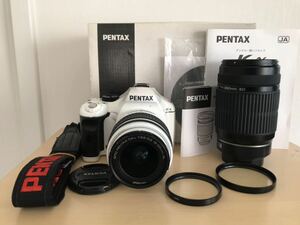 ペンタックス PENTAX K-x ダブルズームキット （ホワイト）化粧箱あり