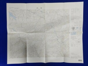 25000分の1地形図【内田（ないでん）】国土地理院発行・昭和59年修正測量・昭和60年10月30日発行　《旧琴南町・満濃池》