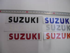 スズキ　SUZUKI　ステッカー　小　6色セット