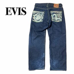 EVISU エヴィス エビス 家紋 カモメ デニムジーンズ 32M 