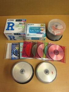 【未使用】CD-R 119枚 まとめ売り TDK/SONY/FUJI/MITSUBISHI/他 【j】