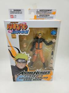 即決 新品 未開封 Naruto ナルト 疾風伝 アニメヒーローズ Anime Heroes うずまきナルト 仙人モード 可動フィギュア USAバンダイ