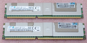 ☆Samsung M386B4G70DM0-CMA3Q 2枚セット *PC3-14900L/DDR3L-1866 ECC LoadReduced 240Pin DDR3 LRDIMM 64GB(32GB x2) 動作品