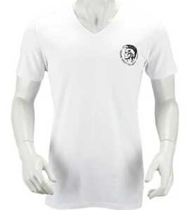 DIESEL ディーゼル　Vネック Tシャツ Mサイズ　白　WHITE 新品未使用 ONLY THE BRAVE 