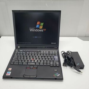 @T0594 秋葉原万世商会 IBM ThinkPad T43 PentiumM 2.13MHz/IDEHDD100GB/1GB/14.1型/無線/LAN/Bluetooth/CD-RW/DVD/指紋認証/WinXP Pro/