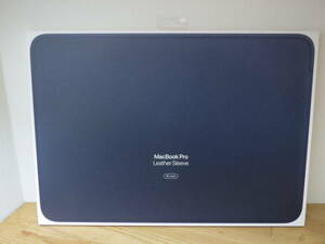 純正 国内正規品 Apple アップル MacBook Pro 16インチ 用 レザースリーブ MWVC2FE/A (ミッドナイトブルー)