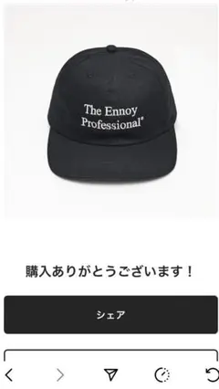 ennoy COTTON CAP BLACK