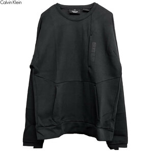 Calvin klein カルバンクライン スウェット 4MS0W374 007 ブラック L 長袖 トレーナー ストレッチ メンズ 送料無料 並行輸入品