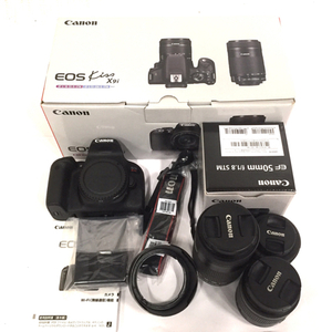 1円 Canon EOS Kiss X9i ダブルズームキット EF 50mm 1:1.8 STM デジタル一眼レフ デジタルカメラ C121133