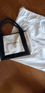 BALENCIAGA トートバッグ バレンシアガ キャンバス 保存袋 ブラック 中古 格安 送料無料