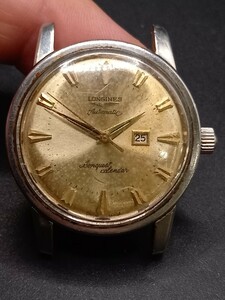 ★LONGINES/ロンジン　コンクエスト　カレンダー　メンズ腕時計　自動巻き　ヴィンテージ　ジャンク出品　0419SA