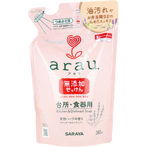 まとめ得 arau.(アラウ)台所用・食器用せっけん 詰替用 380mL x [8個] /k