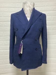 最高級 Ralph Lauren Purple Label ラルフローレン パープルレーベル ダブルブレスト ジャケット MICRO TEXTURE DOBBY新品未使用 36S