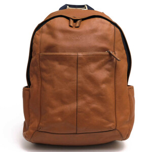 COACH コーチ リュック F70747 Heritage Web Leather Backpack ヘリテージ ウェブレザー バックパック 牛革 デイパック ノートPC収納可