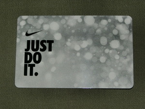 ◆USA入手 用途多彩 Nikeスウォッシュマーク【JUST DO IT】プラスティックカード◆