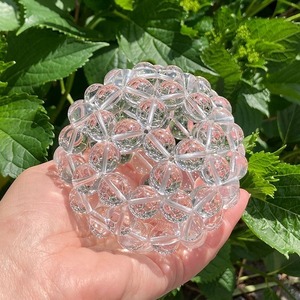 フラーレン バッキーボール 水晶フラーレン 14mm玉使用 直径 約8.5cm full01 天然石 パワーストーン 水晶球 auc