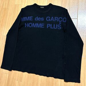 COMME des GARCONS HOMME PLUS オムプリュス 99AW SOUVENIR KITSCH ウール縮絨 ロゴプリント セーター ニット スーベニア期 AD1999 archive