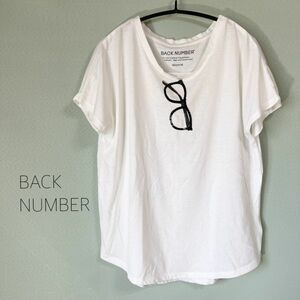 ◎BACK NUMBER バックナンバー 半袖Tシャツ Tシャツ 白色 レディース Mサイズ スパンコール付きカットソー