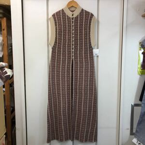 新品 TODAYFUL Jacquard Knit Dress(38)￥19800 20SS ジャガードニットドレス ワンピース ロングカーディガン トゥデイフル