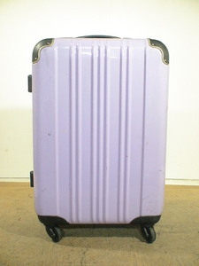 4446　薄紫　TSAロック付　スーツケース　キャリケース　旅行用　ビジネストラベルバック