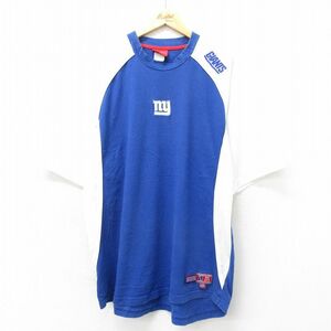 XL/古着 長袖 ビンテージ Tシャツ メンズ 00s NFL ニューヨークジャイアンツ 大きいサイズ クルーネック ラグラン 白他 ホワイト アメ