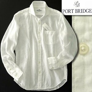 新品 ポートブリッジ 盛夏 カッタウェイ リネン シャンブレー シャツ XL 白 【BPE144_10】 PORT BRIDGE 春夏 メンズ サマー リゾート