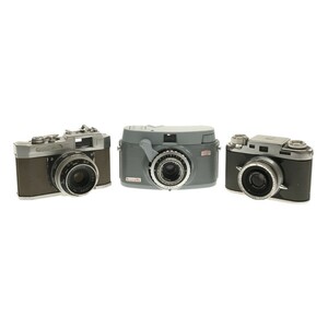 【希少 アンティークカメラ 3点まとめ】ZEISS IKON ikonette ドイツ製 + BOLSEY B3 アメリカ製 + NEOKA 35-K 日本製 フィルムカメラ C2813