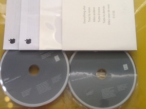 Mac OS X Install Disc @未使用2枚組&取説一式@ Ver.10.4.7 iMac