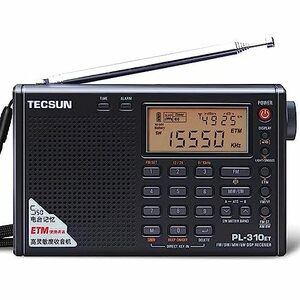 【中古】 TECSUN PL-310ET デジタルDSP短波ラジオ ポータブルBCL受信機 FMステレオ LW MW S