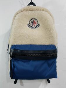 MONCLER GEORGE ZAINO モンクレール ボアリュック バックパック カバン バッグ ロゴ 縦約40cm横約30cmマチ約13cm ユニセックス 半額以下