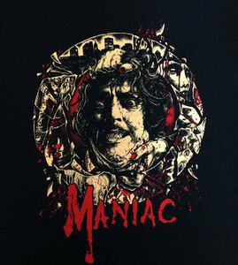 Tシャツ【MANIAC】マニアック (生首) I WARNED YOU NOT TO GO OUT TONIGHT / OT-429