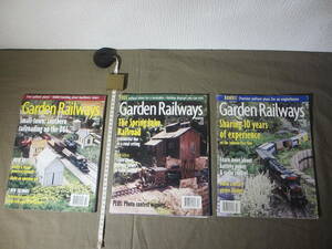 古雑誌：米国 ”１番ゲージなど：大型の模型”「Garden Railways：庭園鉄道」３冊セット・・・2000年２冊＋2001年１冊