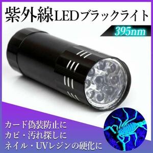 ブラック ライト LED UV 紫外線 ライト 蓄光 釣り ネイル コンパクト