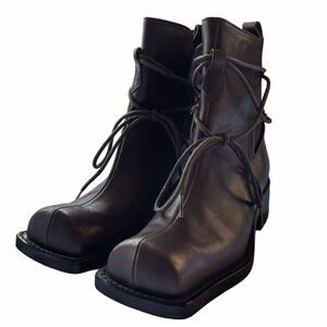 Koji Kuga Lace-up Platform Leather Boots コージクガ アーカイブ 厚底 ブーツ 20471120 beauty:beast fotus 久我浩二 lgb kmrii 90s rare