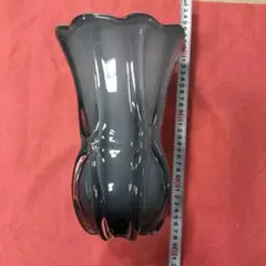 ビンテージ　手作りガラス花瓶