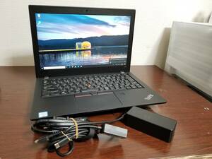 237 Lenovo ThinkPad X280 Core i5 第８世代 (8350U)◆RAM8GB◆超高速 M.2 SSD256GB◆12.5インチFull HD Win10 Office2021 PC laptop