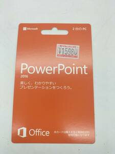 新品 未開封　Microsoft Office Power Point 2016版 　日本語　正規品　製品版/永続版　