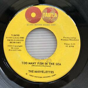 Too Many Fish In The Sea / The Marvelettes TAMLA / 7inch 45rpm オリジナル