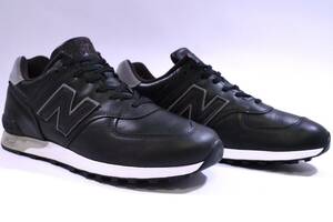 本物/NEW BALANCE 英国製 廃番/生産終了 極少限定/最高級レザー M576KKL BLACK US9.5/27.5cm 1度短時間着用のみ新品同様の極美品 996/1300/