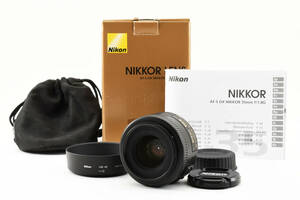 美品 Nikon ニコン AF-S DX NIKKOR 35mm f/1.8G 単焦点 レンズ #1287