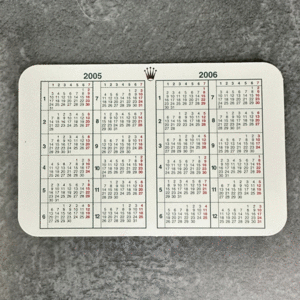 【未使用・長期保管品】　ROLEX/ロレックス　純正付属品　カレンダー　2005-2006