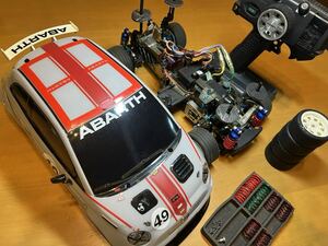 タミヤ 1/10 電動RC FF レーシングカー アバルト500 アセット コルセ ABRTH ラジコン