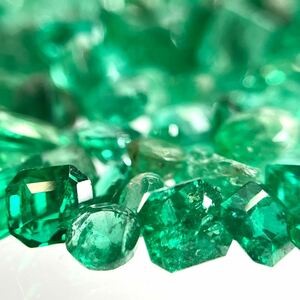 大量!!☆天然エメラルドおまとめ50ct☆M 約10g 裸石 宝石 ジュエリー ベリル emerald jewelry beryl 緑玉 S②