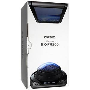 【中古】CASIO デジタルカメラ EXILIM EX-FR200BK ブラック 1195万画素 展示品 [管理:1050020977]