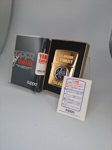 未使用　ZIPPO by YAMAHA　ヤマハ　ジッポ　純正品　オリジナル品　ゴールド　金色　オートバイ　船外機　ボート　1998年製