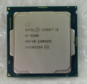【管CP071】送料無料♪　CPU Intel Core i5-9500 SRF4B 3.00GHZ　LGA1151　☆中古動作確認済☆