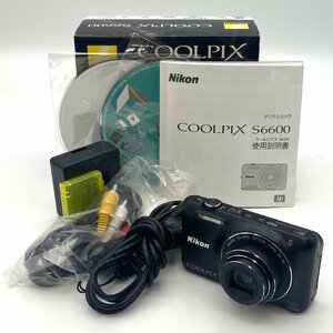 1円～/良品/Nikon/ニコン/COOLPIX/クールピクス/S6600/箱・付属品付/デジタルカメラ/デジカメ/シャッターOK/通電確認済/ジャンク/HM082